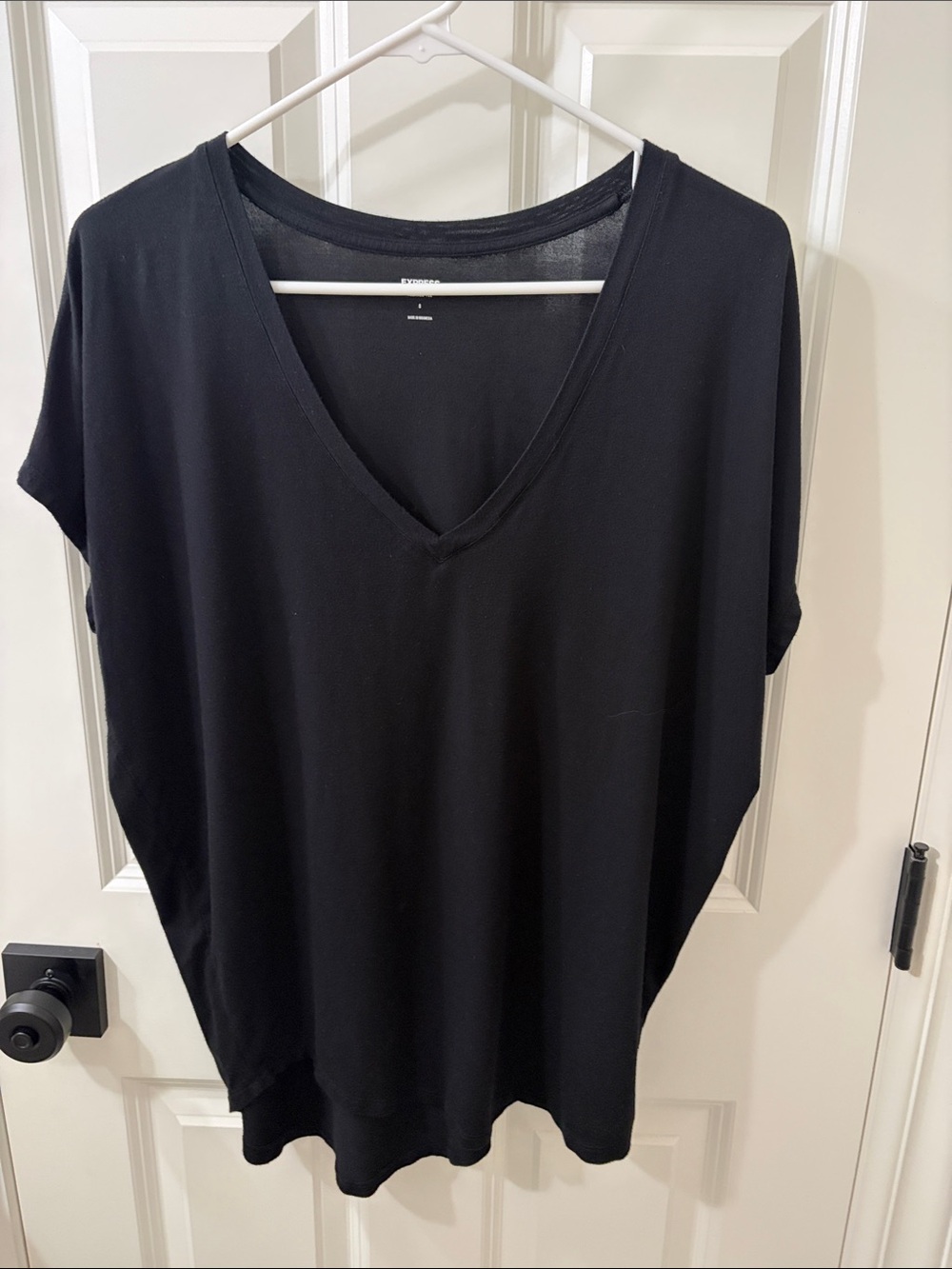 Express Black V-Neck Tunic Top